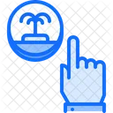 Island Palm Click Icon