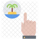 Island Palm Click Icon