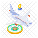 Travel Compass Orientation Flight Icon