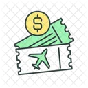 Travel Cost Airplane Ticket Business Trip Icon