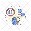 Travel Document Security  Icon