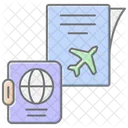 Travel Documents Lineal Color Icon Icon