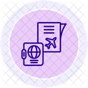 Travel Documents Line Icon Icon