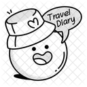 Travel Emoji Mascot Chat Icon