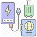 Travel Gadgets Lineal Color Icon Icon