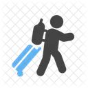 Travel Carrying Luggage Icon