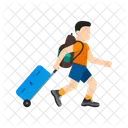 Travel Carrying Luggage Icon