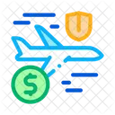 Airplane Travel Insurance Icon