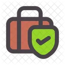Travel Insurance Protection Safe Icon