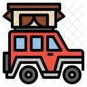 Jeep Car Camping Icon