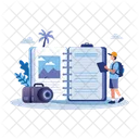 Travel Journal Memories Diary Icon