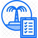 Island Palm Tree Check Icon