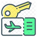 Travel Package Key Ticket Icon