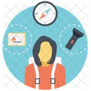 Traveling Planning Journey Icon