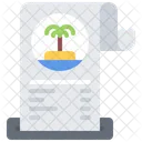 Island Palm Tree List Icon