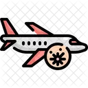 Airplane Plane Virus Icon