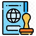 Stamp Pass Travel Icon
