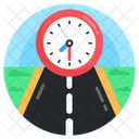 Journey Time Travel Time Highway Icon