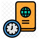 Passport Travel Time Icon