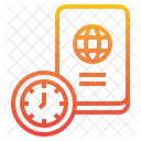 Passport Travel Time Icon