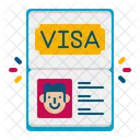 Travel Visa Tour Visa Travel Permit Icon
