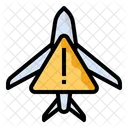 Travel Warning Airplane Icon