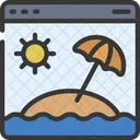 Holiday Website Travel Icon
