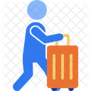 Traveler Passenger Luggage Icon