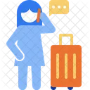 Traveler Passenger Calling Icon