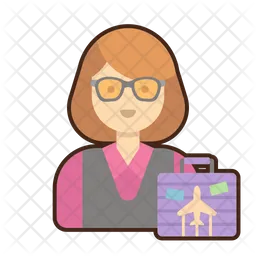 Traveler Female  Icon