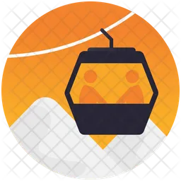 Traveling By Chairlift  Icon