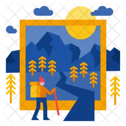 Traveling Photo  Icon