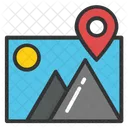 Location Pin Landscape Icon