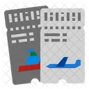 Boat Airplane Travel Icon