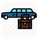 Travelling Car Suitcase Icon