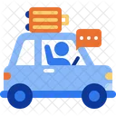 Travelling Car Drive Icon