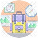 Travelling Gadgets Travelling Luggage Traveling Equipments Icon