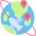 Travelling Airplane Plane Icon