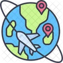 Travelling Airplane Plane Icon