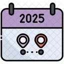 Travelling Calendar Time Icon