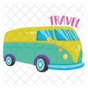 Travelling Mini Bus Mini Bus Vehicle Icon