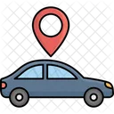 Travelling Pin Autonomous Cab Icon