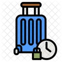 Travelling Time Luggage Service Icon