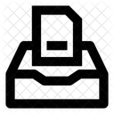 Tray Archive Data Icon
