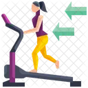 Treadmill Running Machine Fitness Icon