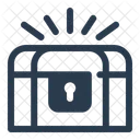 Treasure Chest Gold Locked Icon