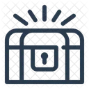Treasure Chest Gold Locked Icon