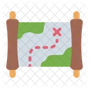 Treasure Map Map Route Icon