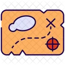 Treasure Map Map Treasure Icon