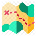 Treasure Map Pirate Adventure Icon